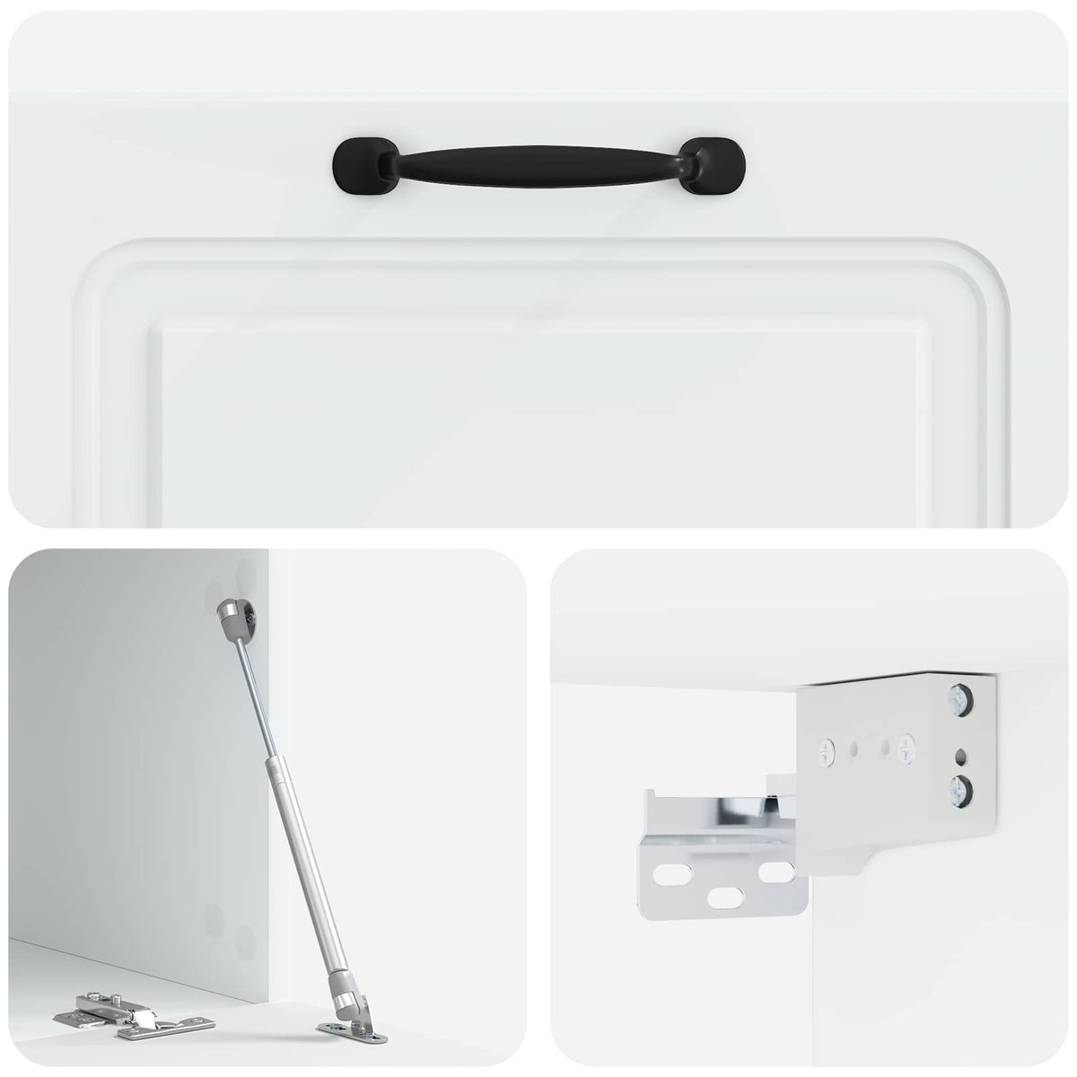 Wandmontierter TV-Schrank Weiß 78,5 x 41 x 30 cm Holzwerkstoff