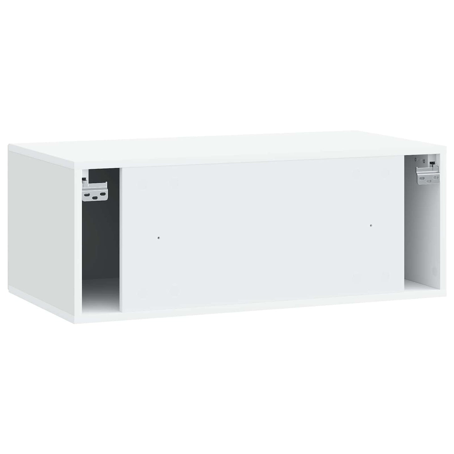 Wandmontierter TV-Schrank Weiß 78,5 x 41 x 30 cm Holzwerkstoff