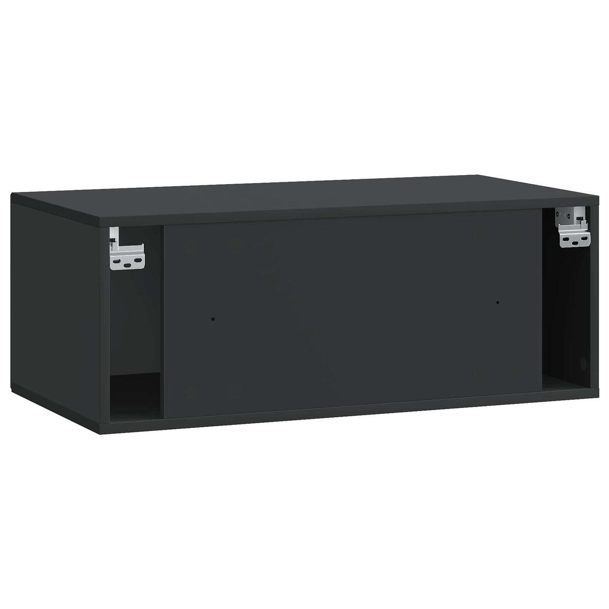 Wandmontierter TV-Schrank Schwarz 78,5 x 41 x 30 cm