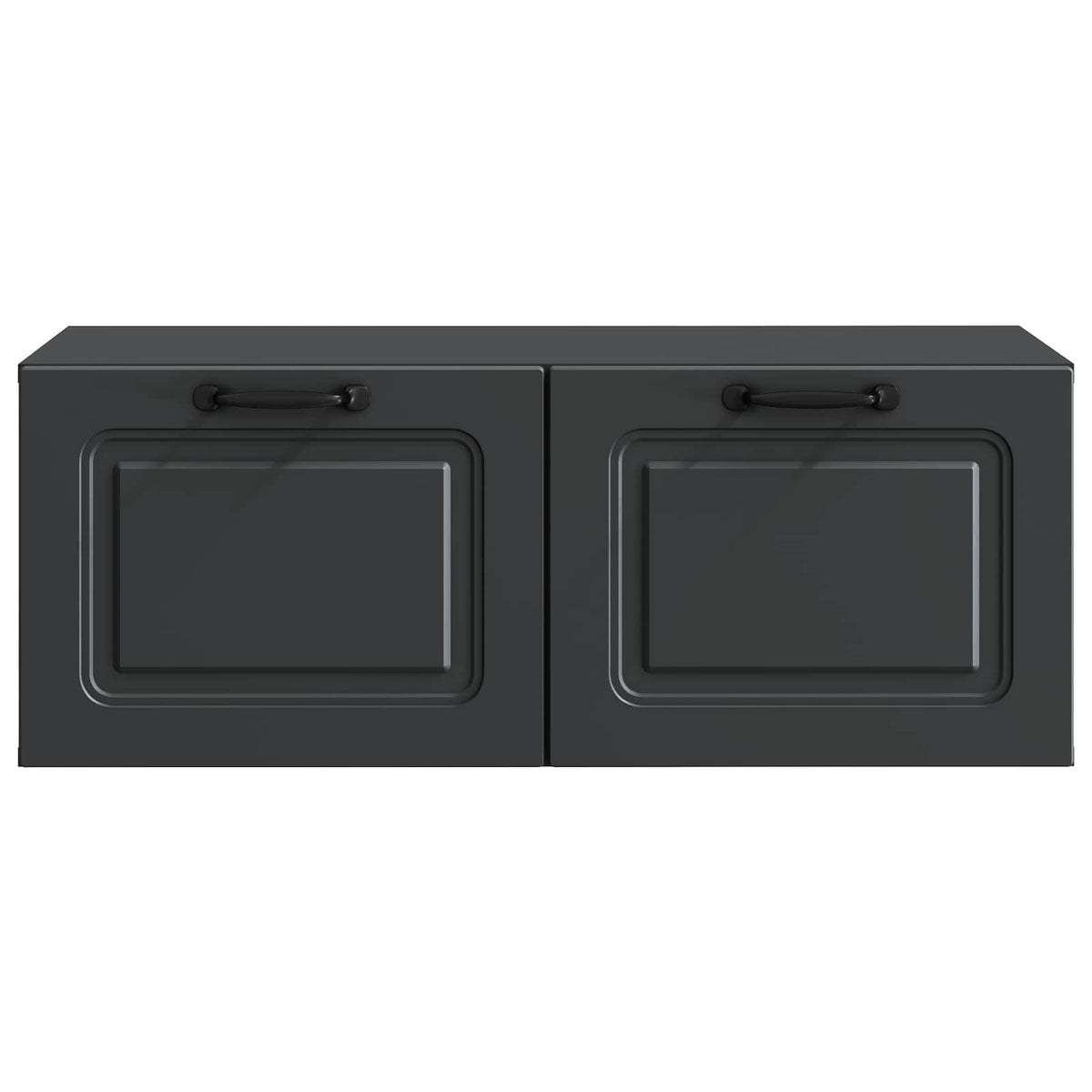 Wandmontierter TV-Schrank Schwarz 78,5 x 41 x 30 cm