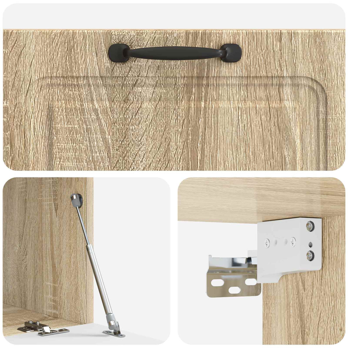 Wandmontierter TV-Schrank Sonoma-Eiche 78,5 x 41 x 30 cm