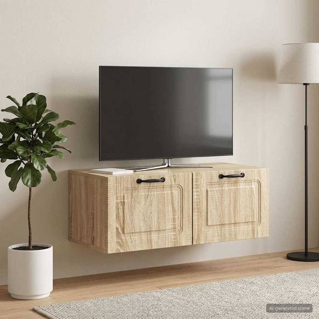 Wandmontierter TV-Schrank Sonoma-Eiche 78,5 x 41 x 30 cm