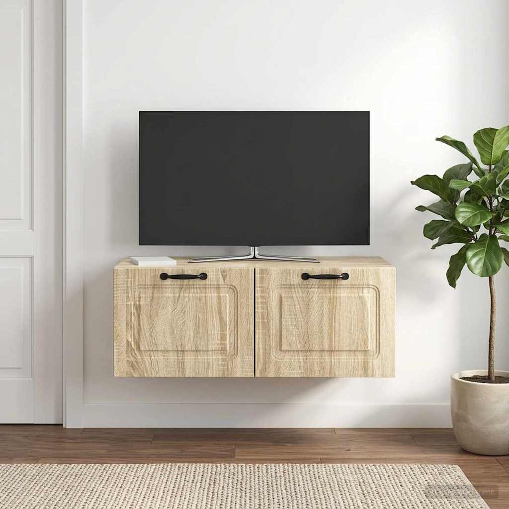 Wandmontierter TV-Schrank Sonoma-Eiche 78,5 x 41 x 30 cm