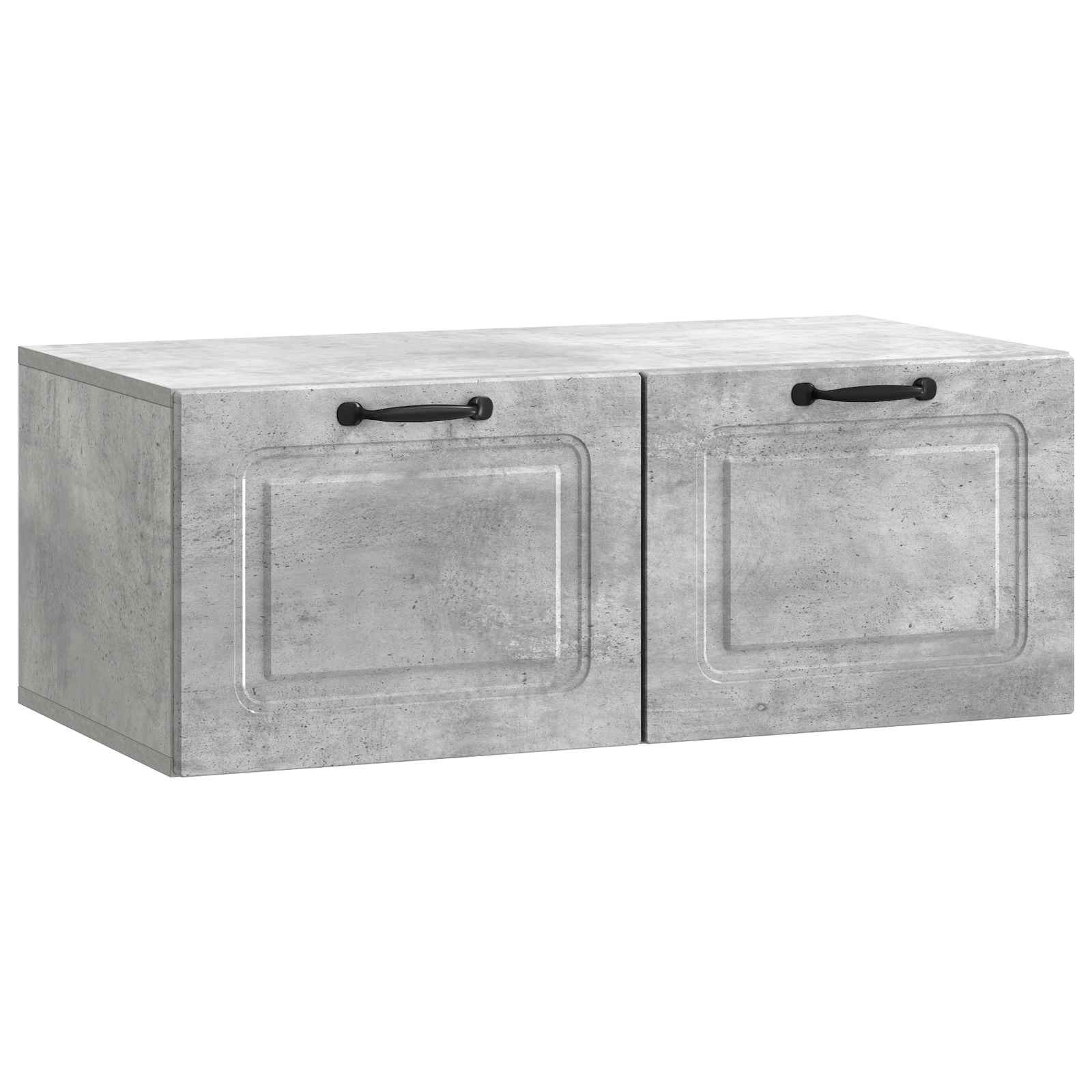 Wandmontierter TV-Schrank Betongrau 78,5 x 41 x 30 cm