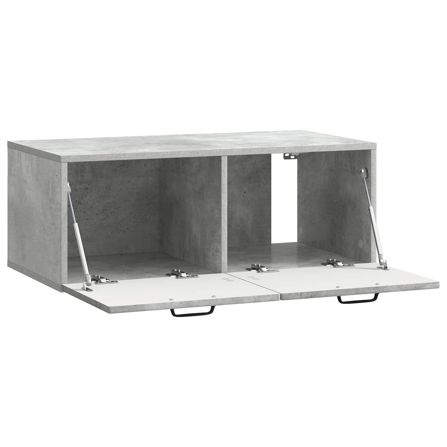 Wandmontierter TV-Schrank Betongrau 78,5 x 41 x 30 cm