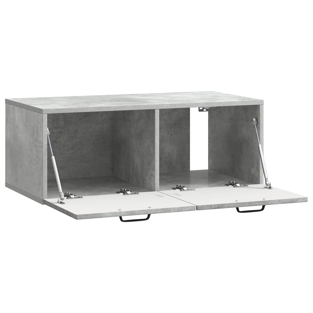 Wandmontierter TV-Schrank Betongrau 78,5 x 41 x 30 cm