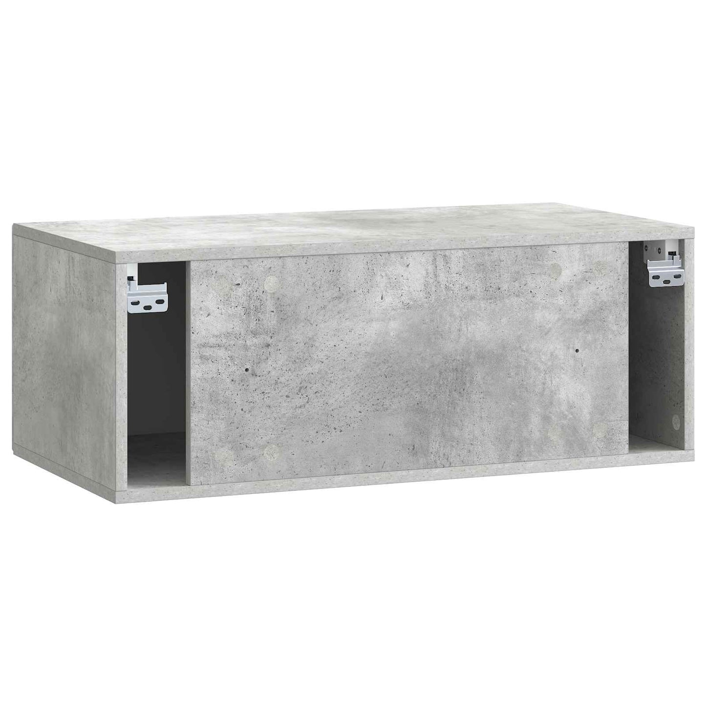 Wandmontierter TV-Schrank Betongrau 78,5 x 41 x 30 cm
