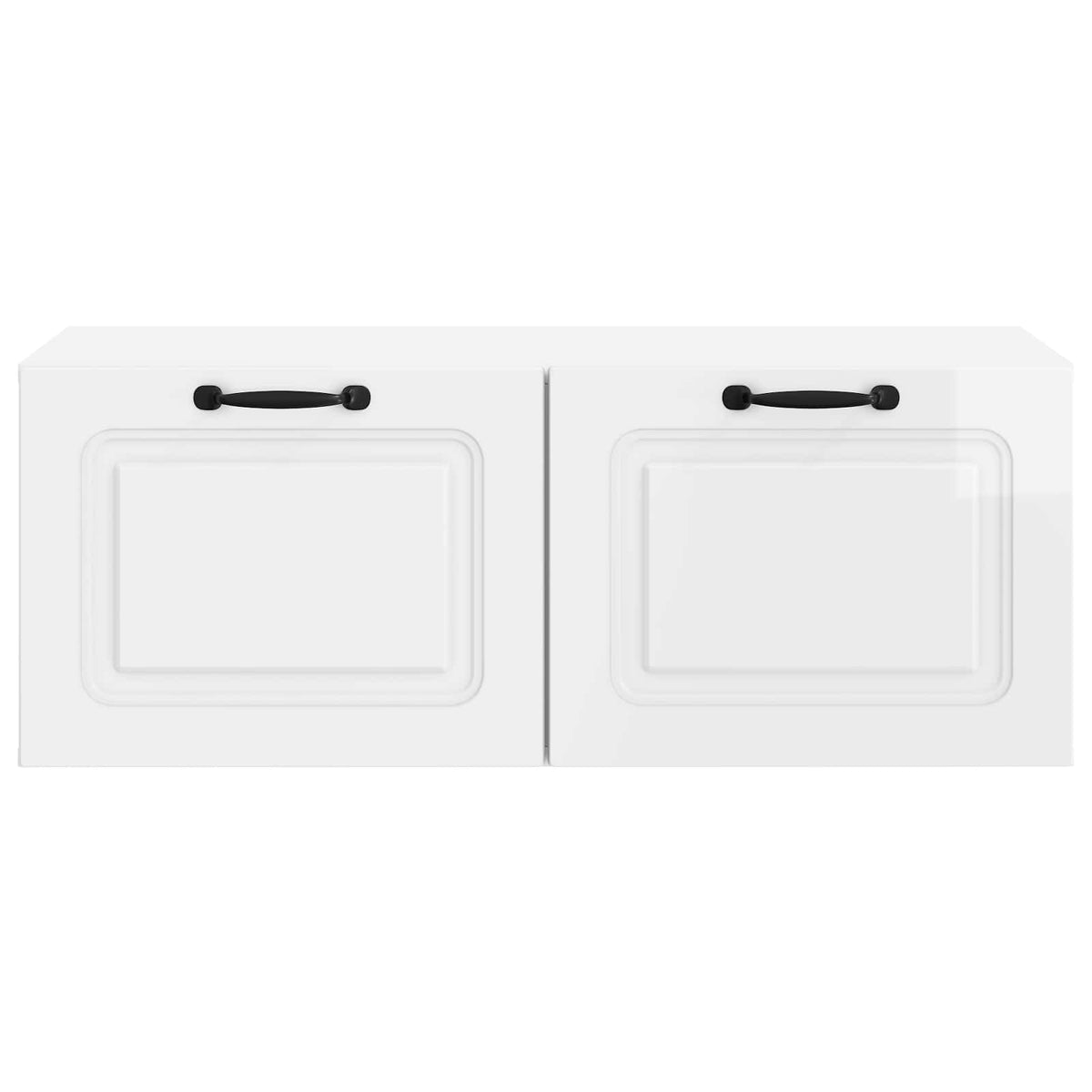 Wandmontierter TV-Schrank Hochglanz Weiß 78,5 x 41 x 30 cm