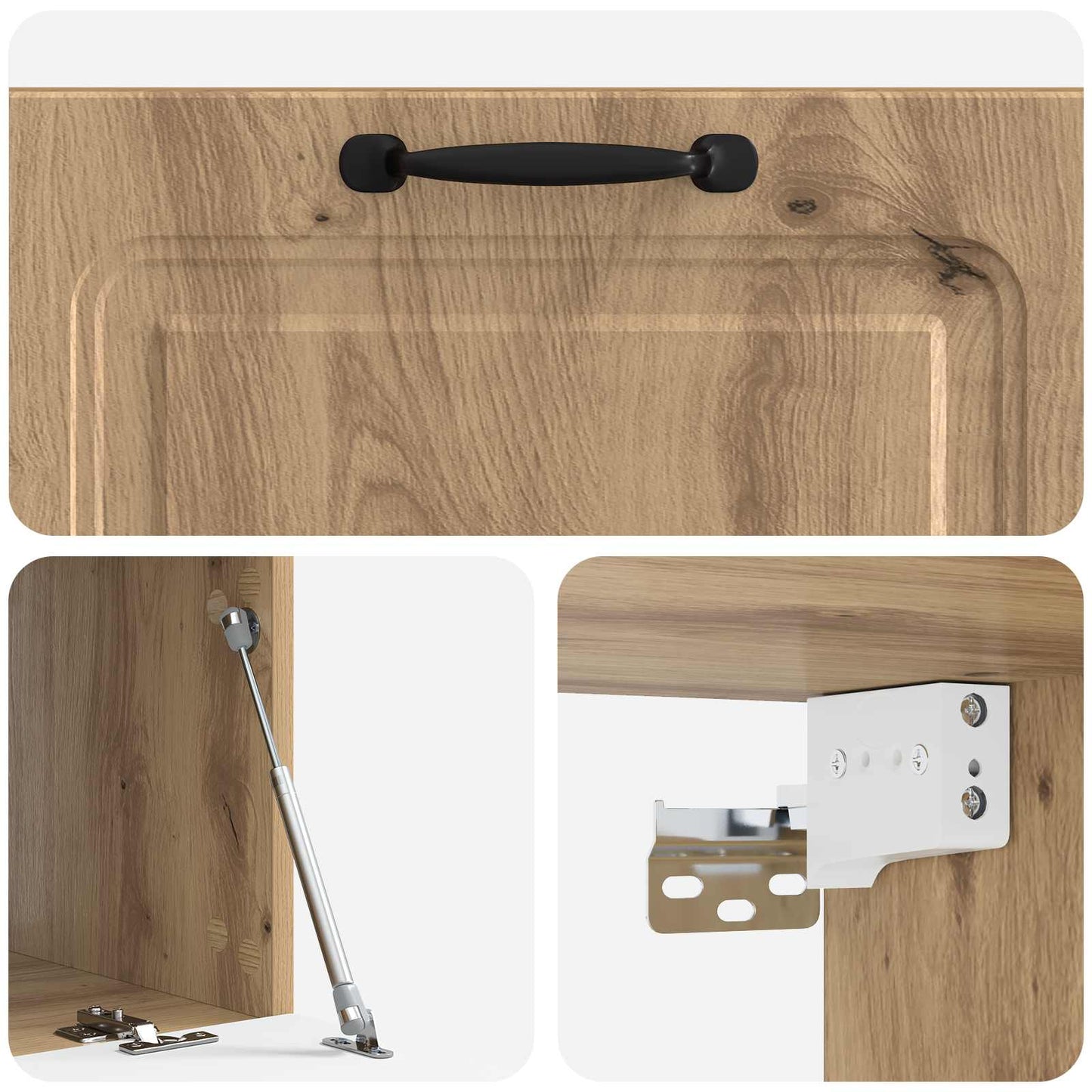 Wandmontierter TV-Schrank 78,5 x 41 x 30 cm Artisan-Eiche