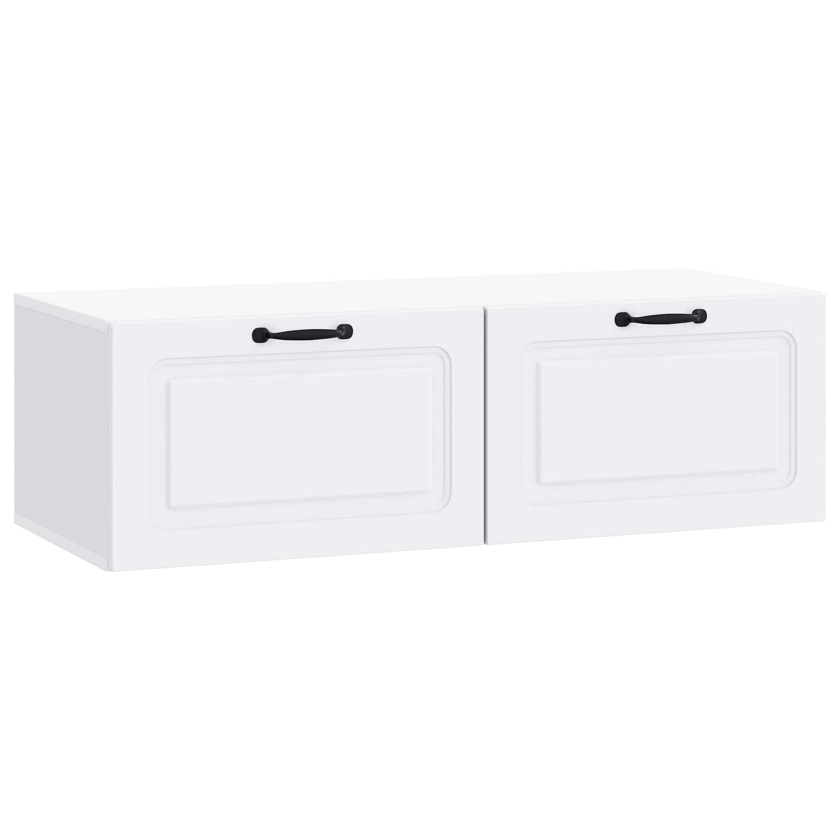 Wandmontierter TV-Schrank Weiß 98 x 41 x 30 cm Holzwerkstoff