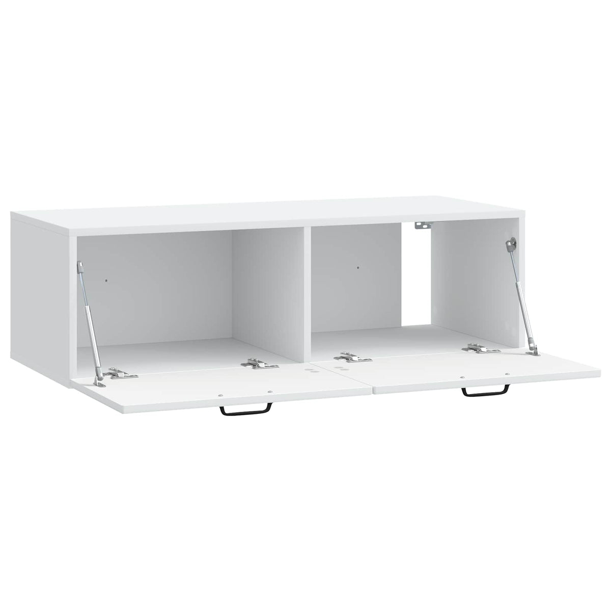 Wandmontierter TV-Schrank Weiß 98 x 41 x 30 cm Holzwerkstoff