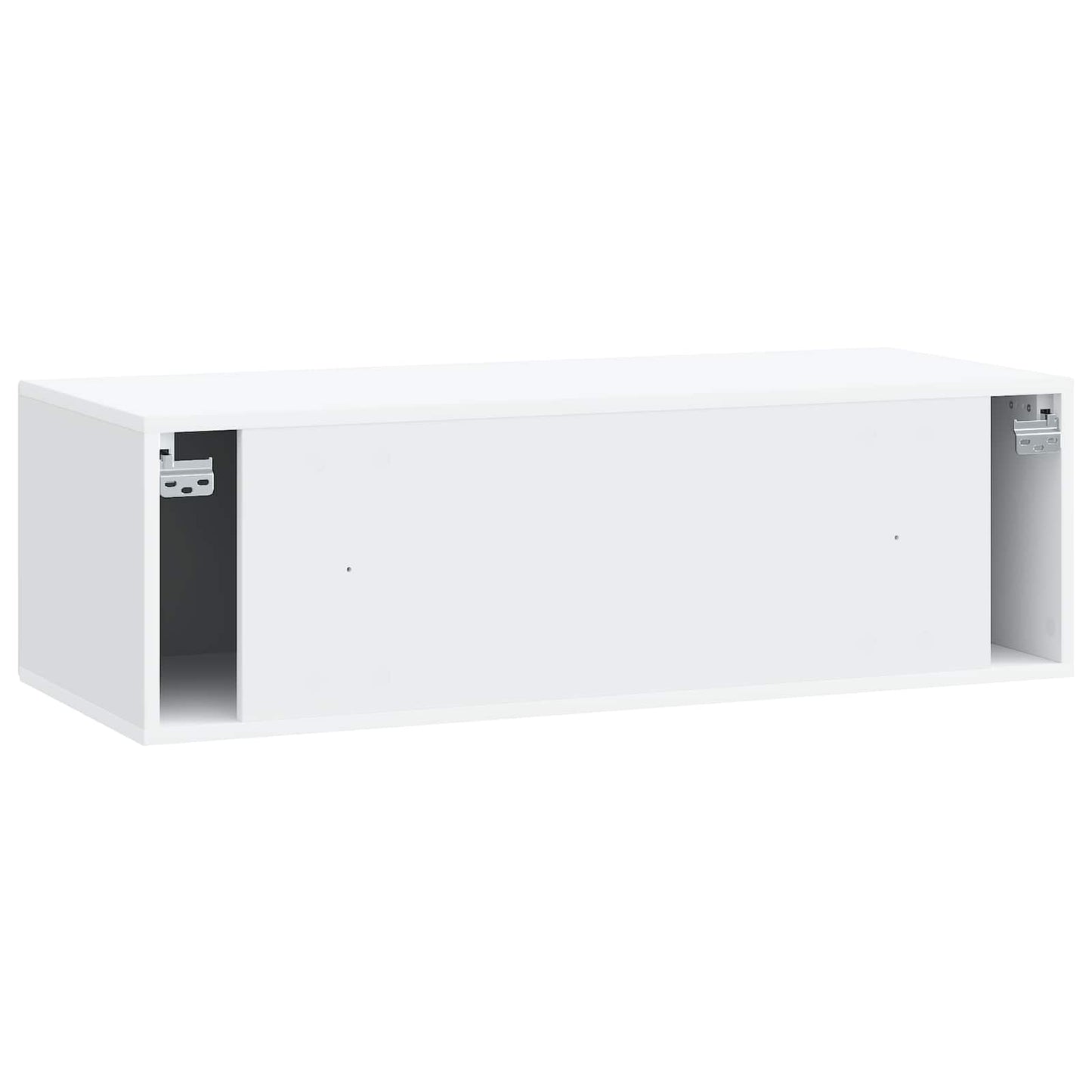 Wandmontierter TV-Schrank Weiß 98 x 41 x 30 cm Holzwerkstoff