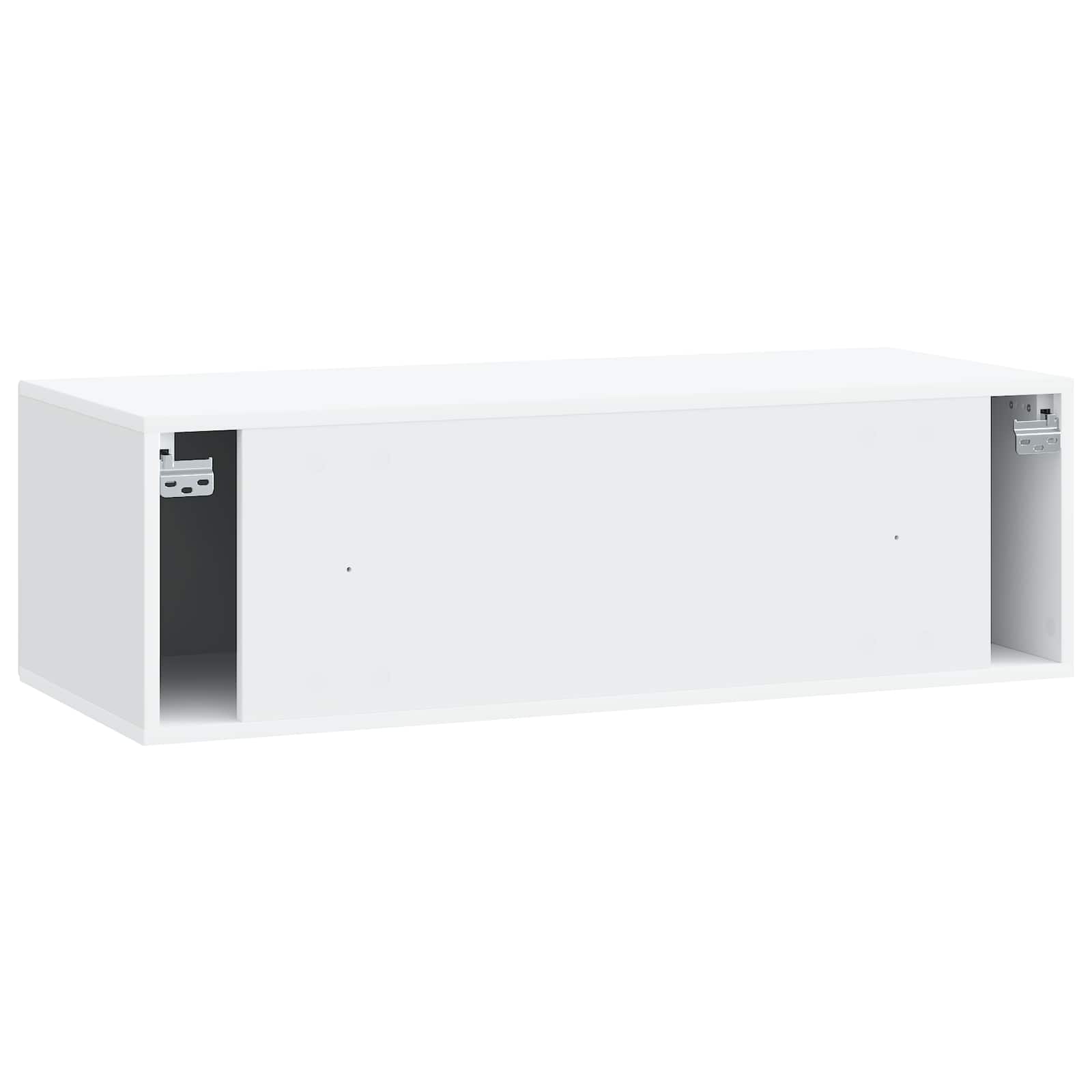Wandmontierter TV-Schrank Weiß 98 x 41 x 30 cm Holzwerkstoff