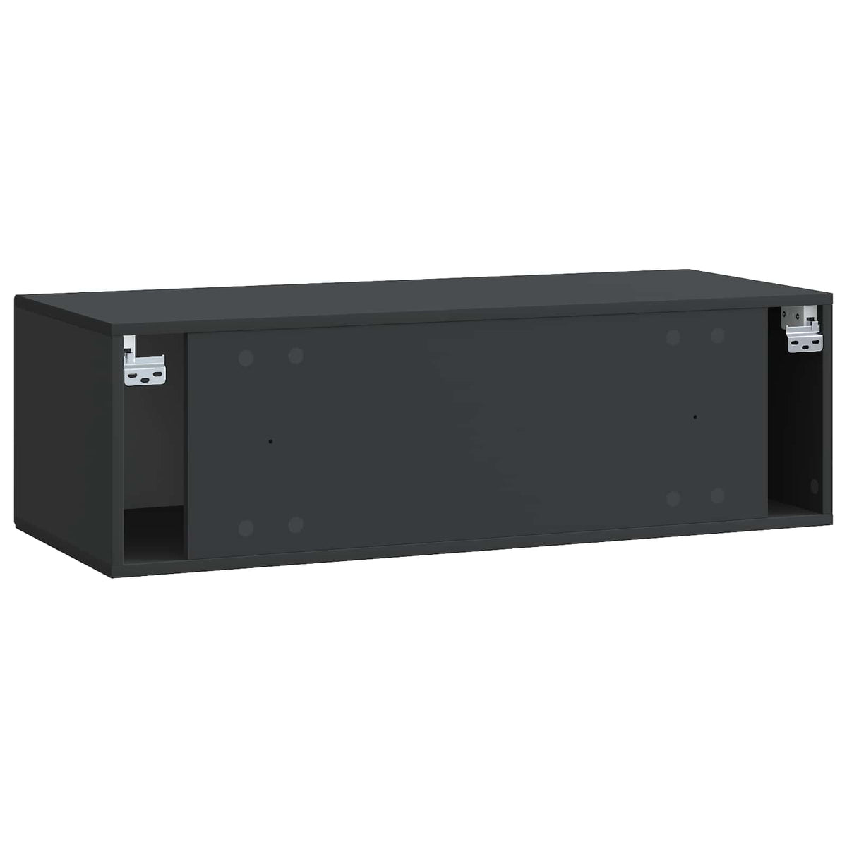 Wandmontierter TV-Schrank Schwarz 98 x 41 x 30 cm Holzwerkstoff