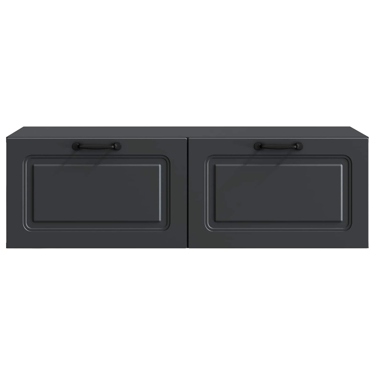 Wandmontierter TV-Schrank Schwarz 98 x 41 x 30 cm Holzwerkstoff