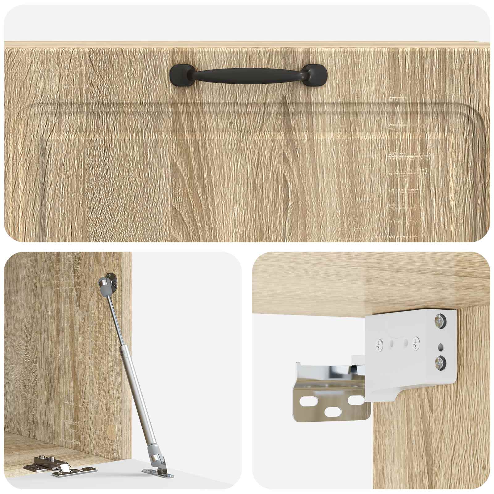 Wandmontierter TV-Schrank Sonoma-Eiche 98 x 41 x 30 cm