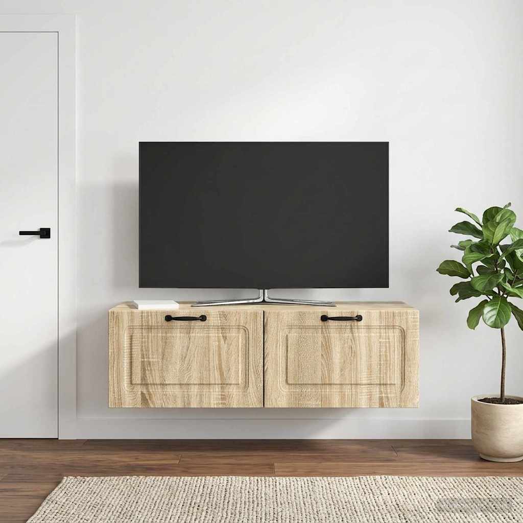 Wandmontierter TV-Schrank Sonoma-Eiche 98 x 41 x 30 cm