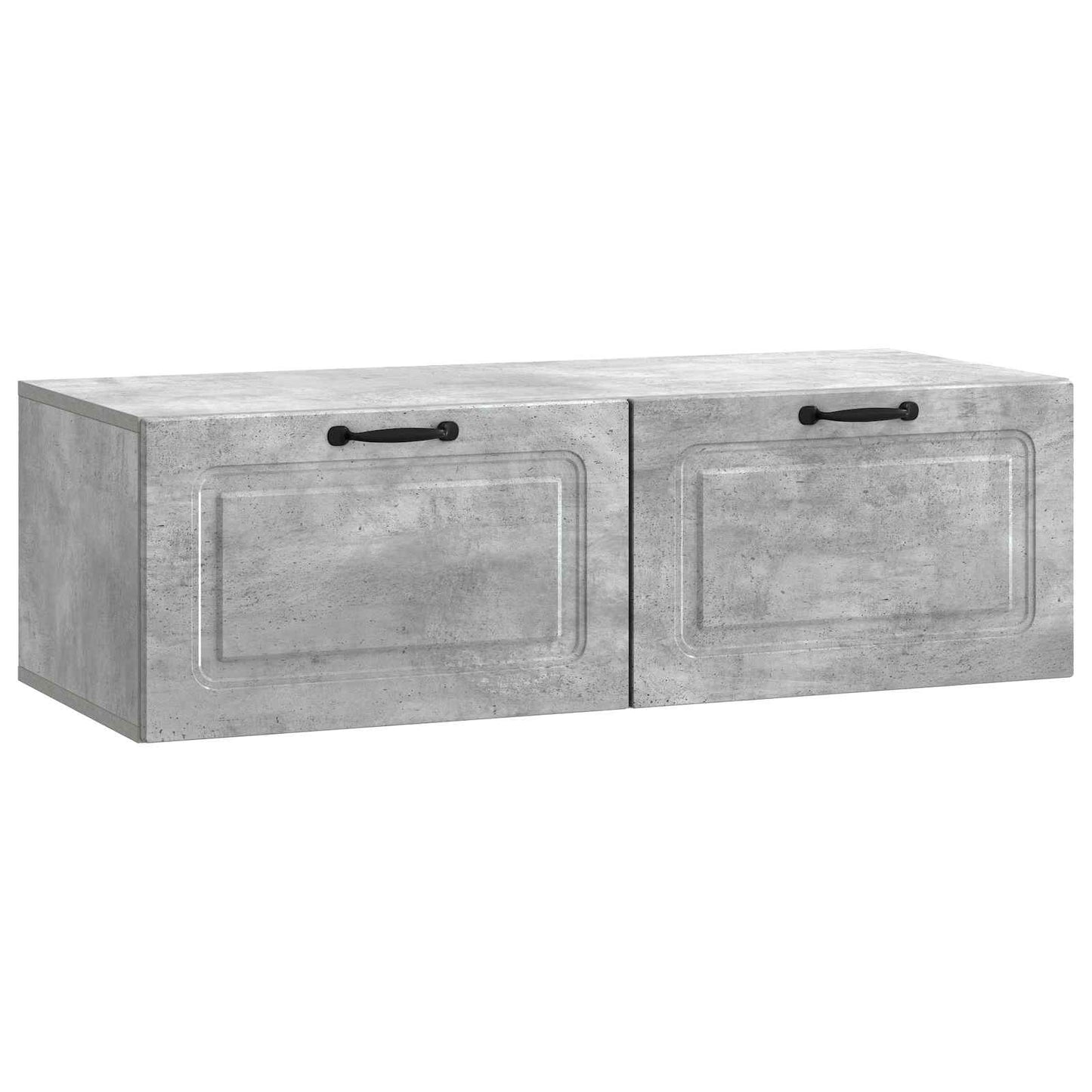 Wandmontierter TV-Schrank Betongrau 98 x 41 x 30 cm