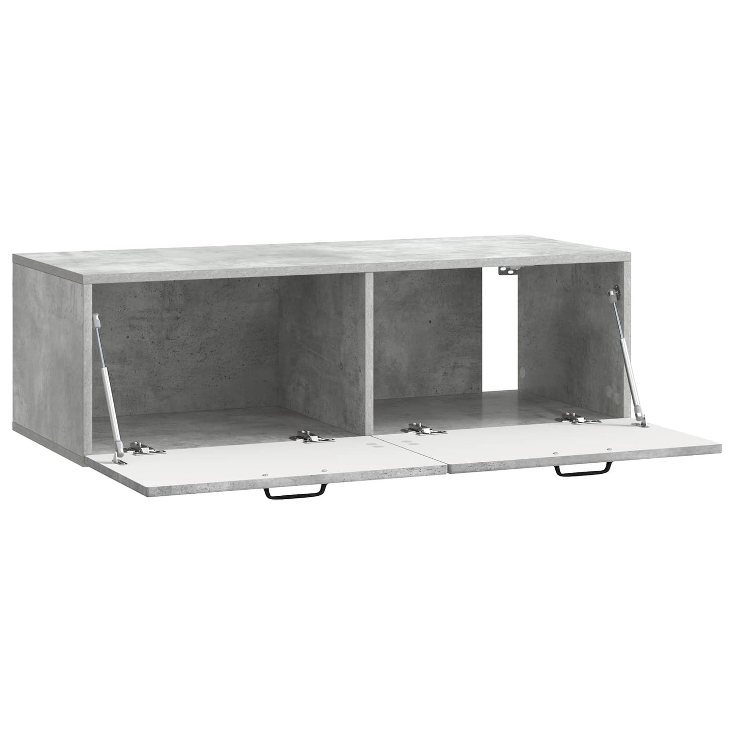 Wandmontierter TV-Schrank Betongrau 98 x 41 x 30 cm