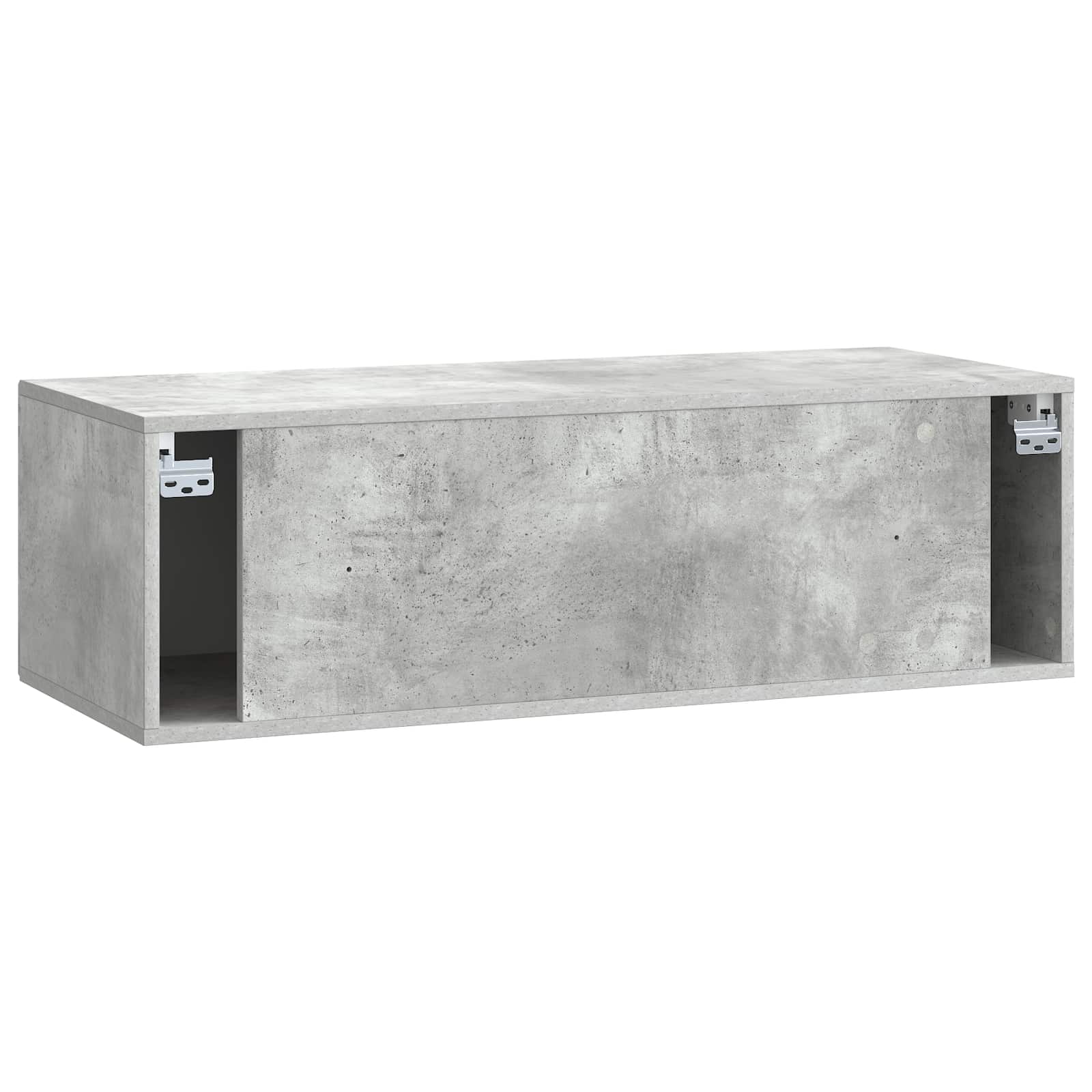 Wandmontierter TV-Schrank Betongrau 98 x 41 x 30 cm
