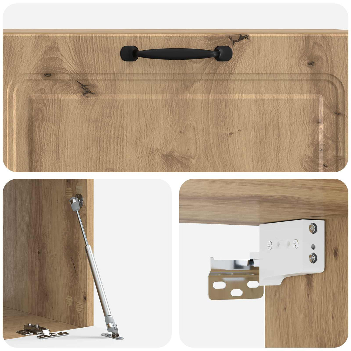 Wandmontierter TV-Schrank 98 x 41 x 30 cm Artisan-Eiche