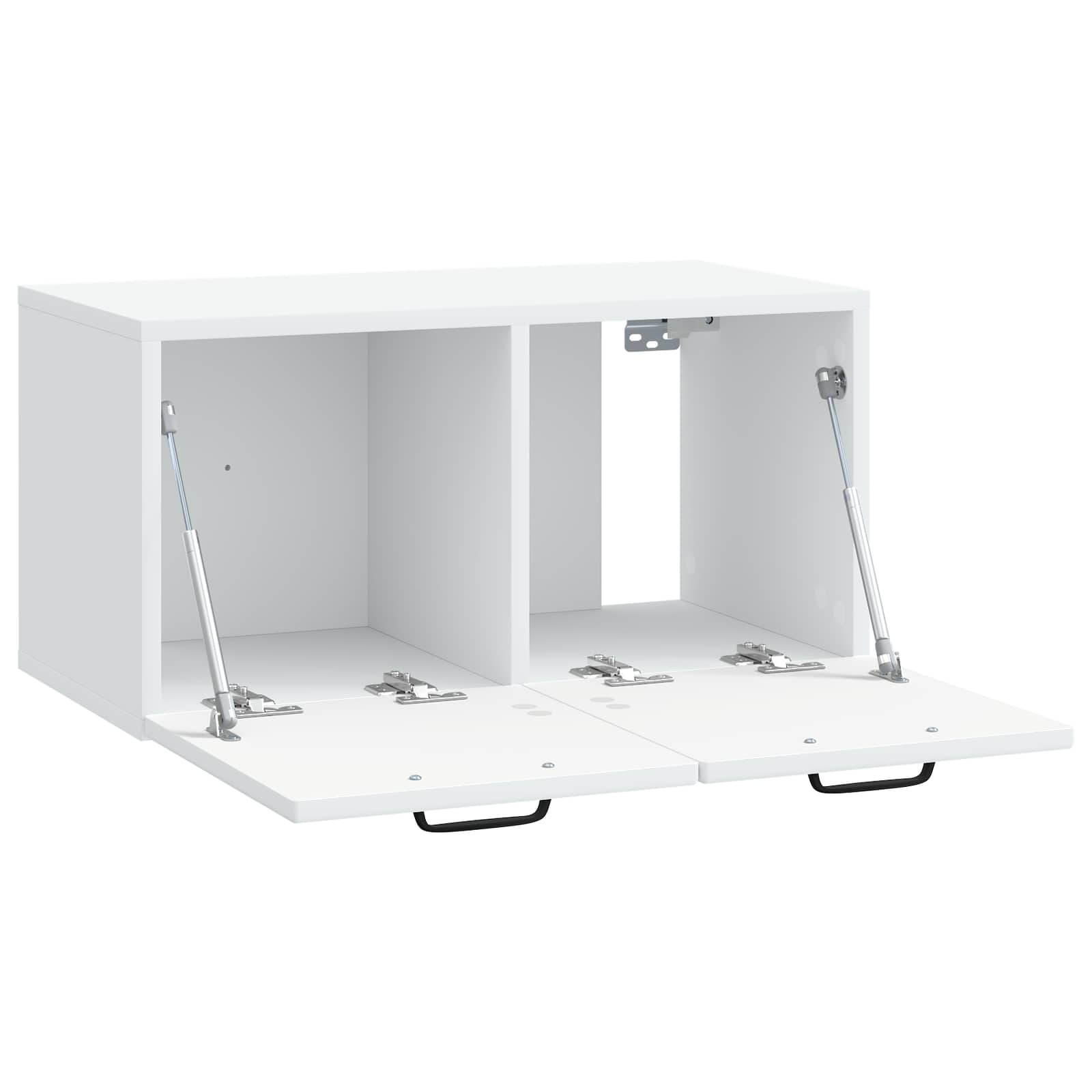 Wandmontierter TV-Schrank Weiß 59,5 x 31 x 30 cm Holzwerkstoff