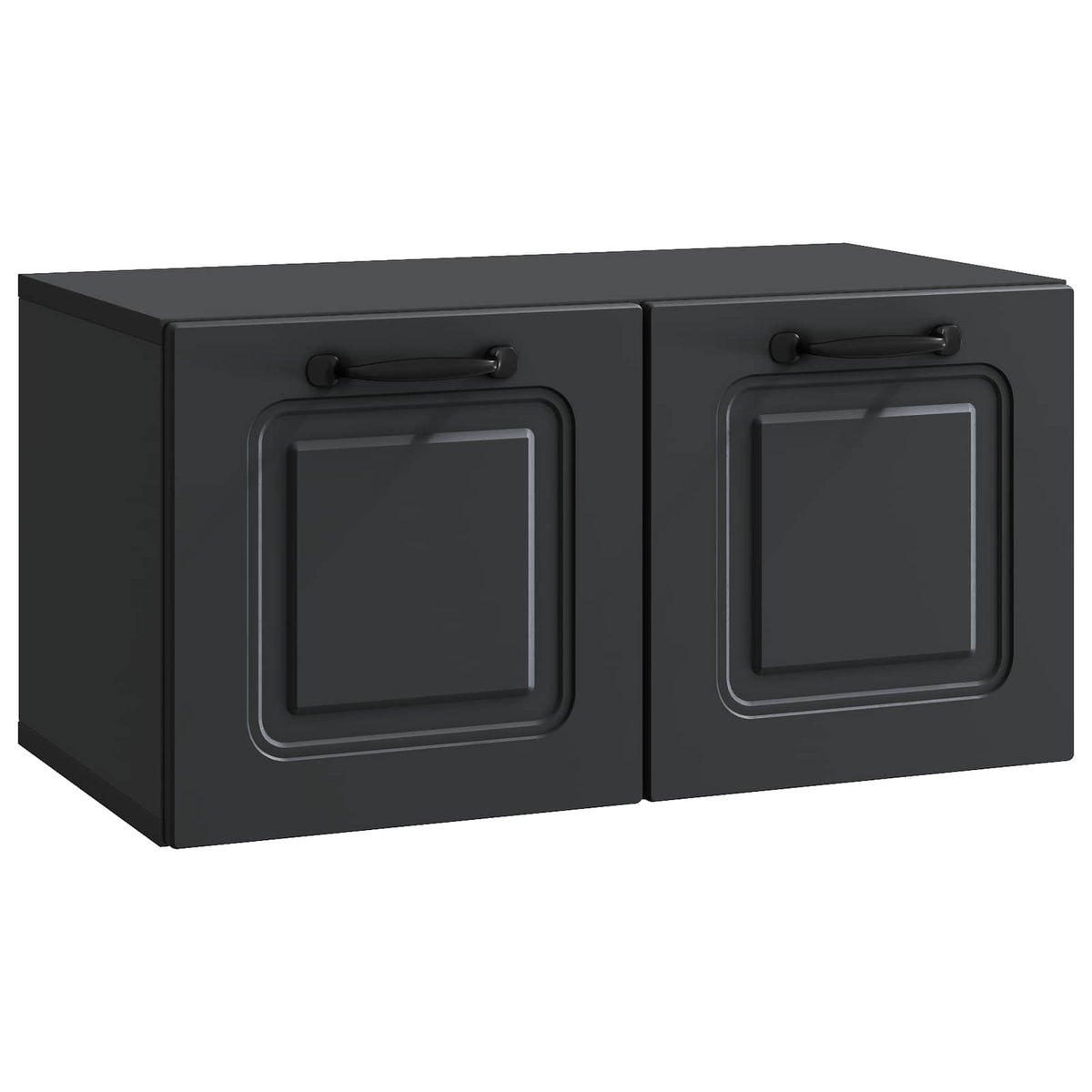 Wandmontierter TV-Schrank Schwarz 59,5 x 31 x 30 cm