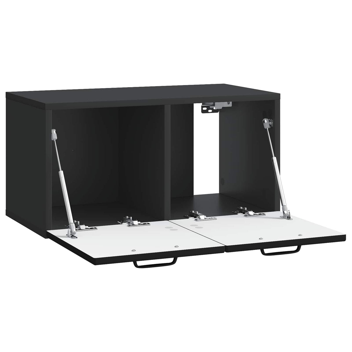 Wandmontierter TV-Schrank Schwarz 59,5 x 31 x 30 cm
