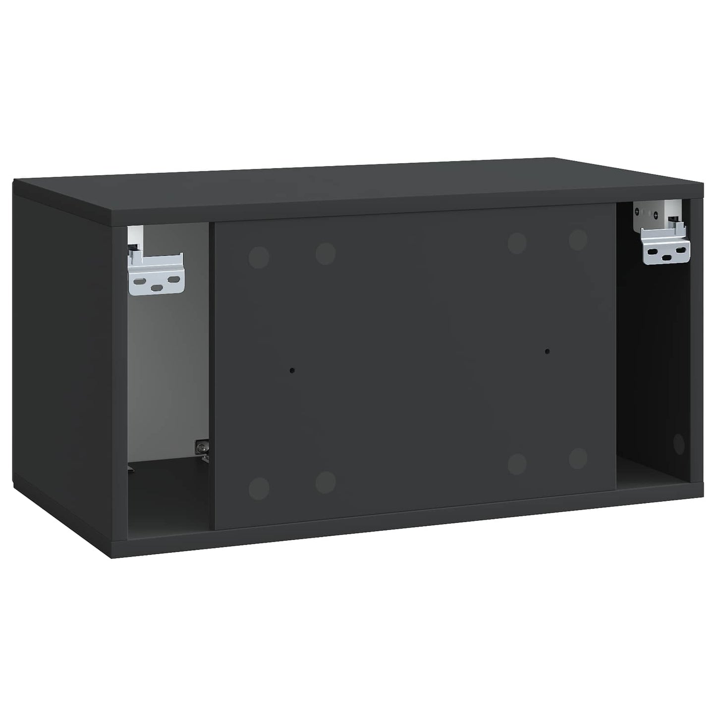 Wandmontierter TV-Schrank Schwarz 59,5 x 31 x 30 cm