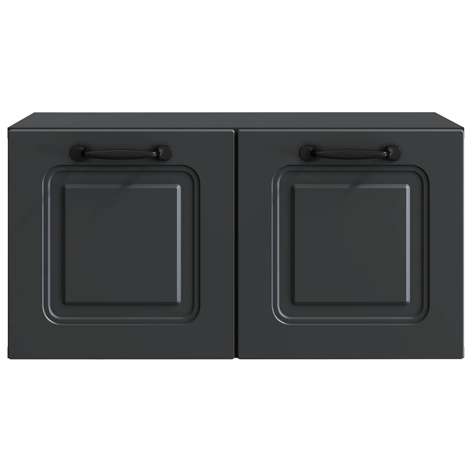 Wandmontierter TV-Schrank Schwarz 59,5 x 31 x 30 cm
