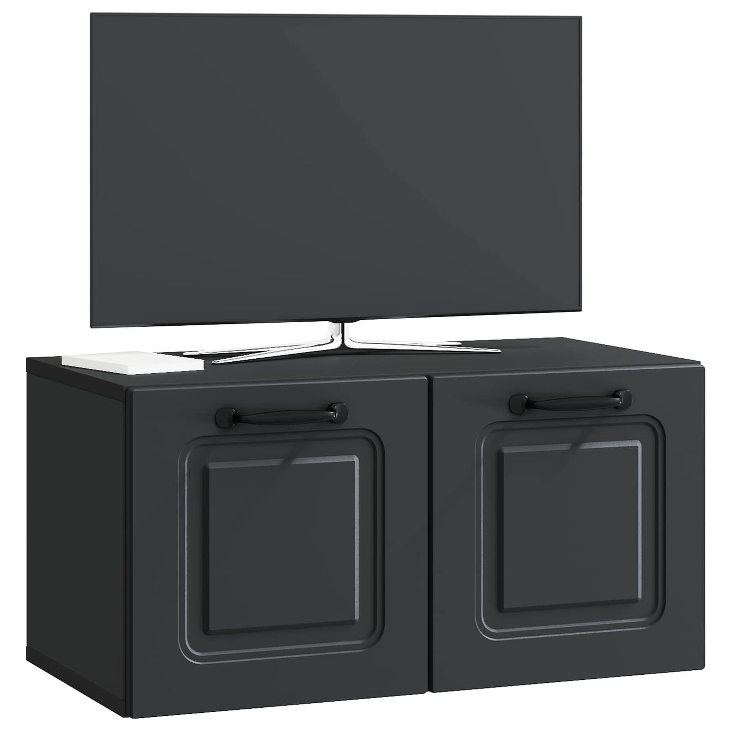 Wandmontierter TV-Schrank Schwarz 59,5 x 31 x 30 cm