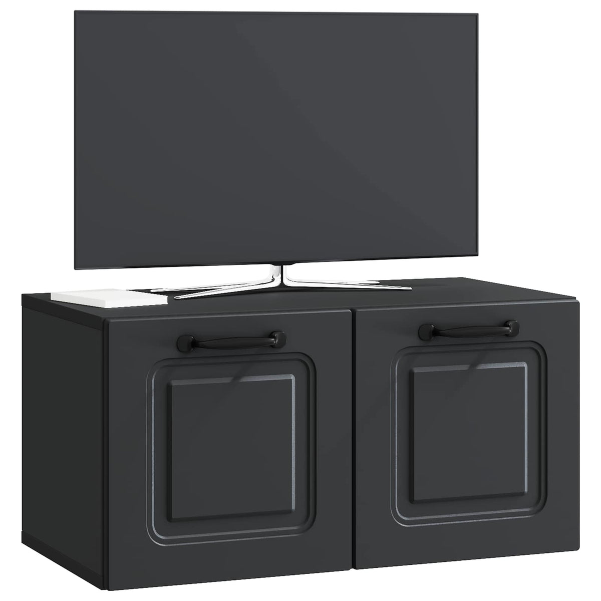 Wandmontierter TV-Schrank Schwarz 59,5 x 31 x 30 cm