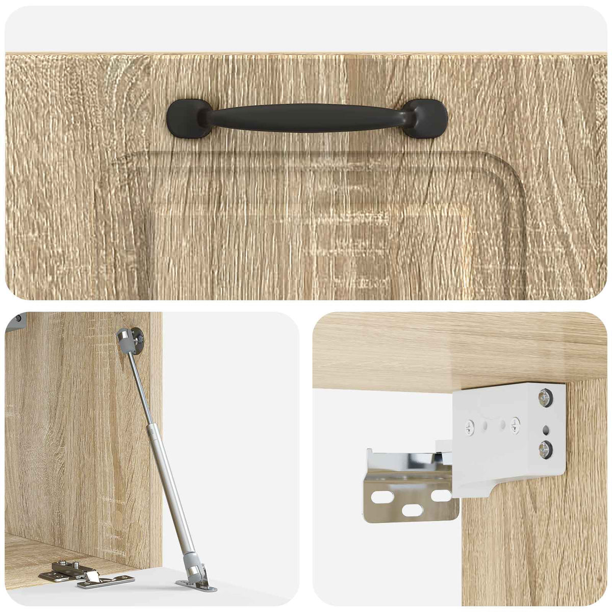 Wandmontierter TV-Schrank Sonoma-Eiche 59,5 x 31 x 30 cm