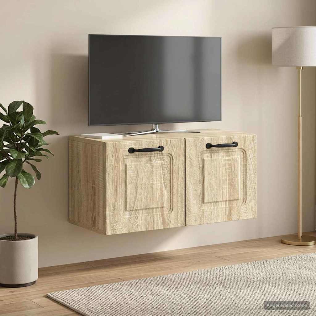 Wandmontierter TV-Schrank Sonoma-Eiche 59,5 x 31 x 30 cm