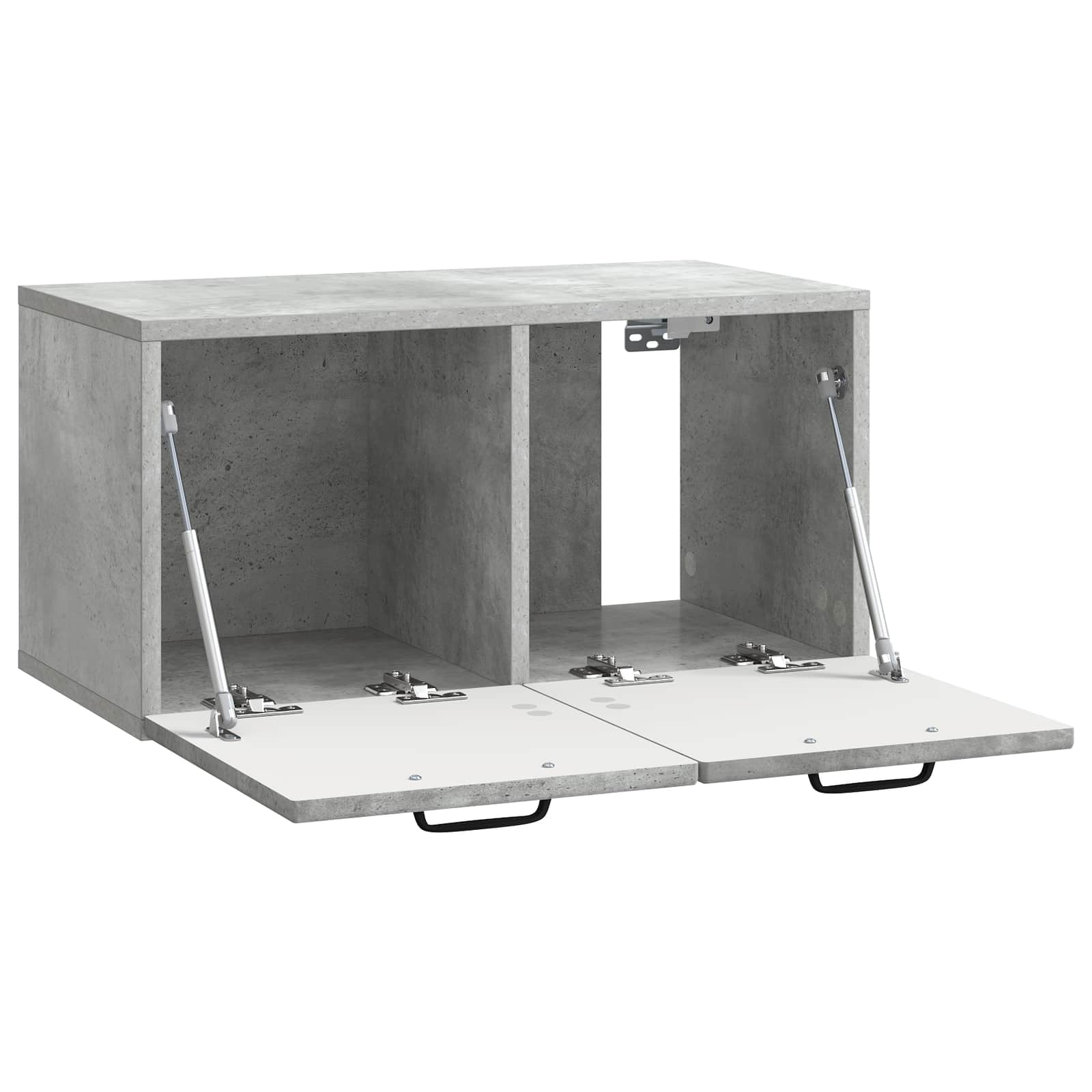 Wandmontierter TV-Schrank Betongrau 59,5 x 31 x 30 cm