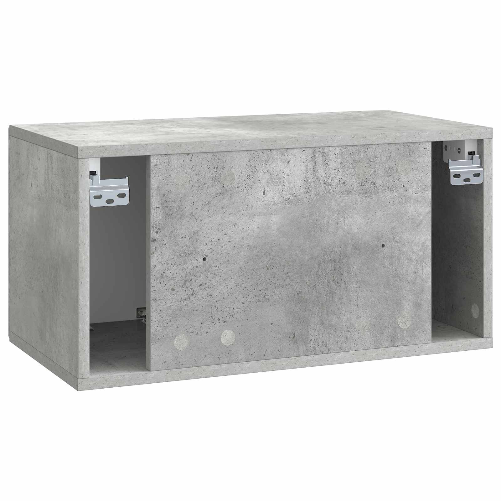 Wandmontierter TV-Schrank Betongrau 59,5 x 31 x 30 cm