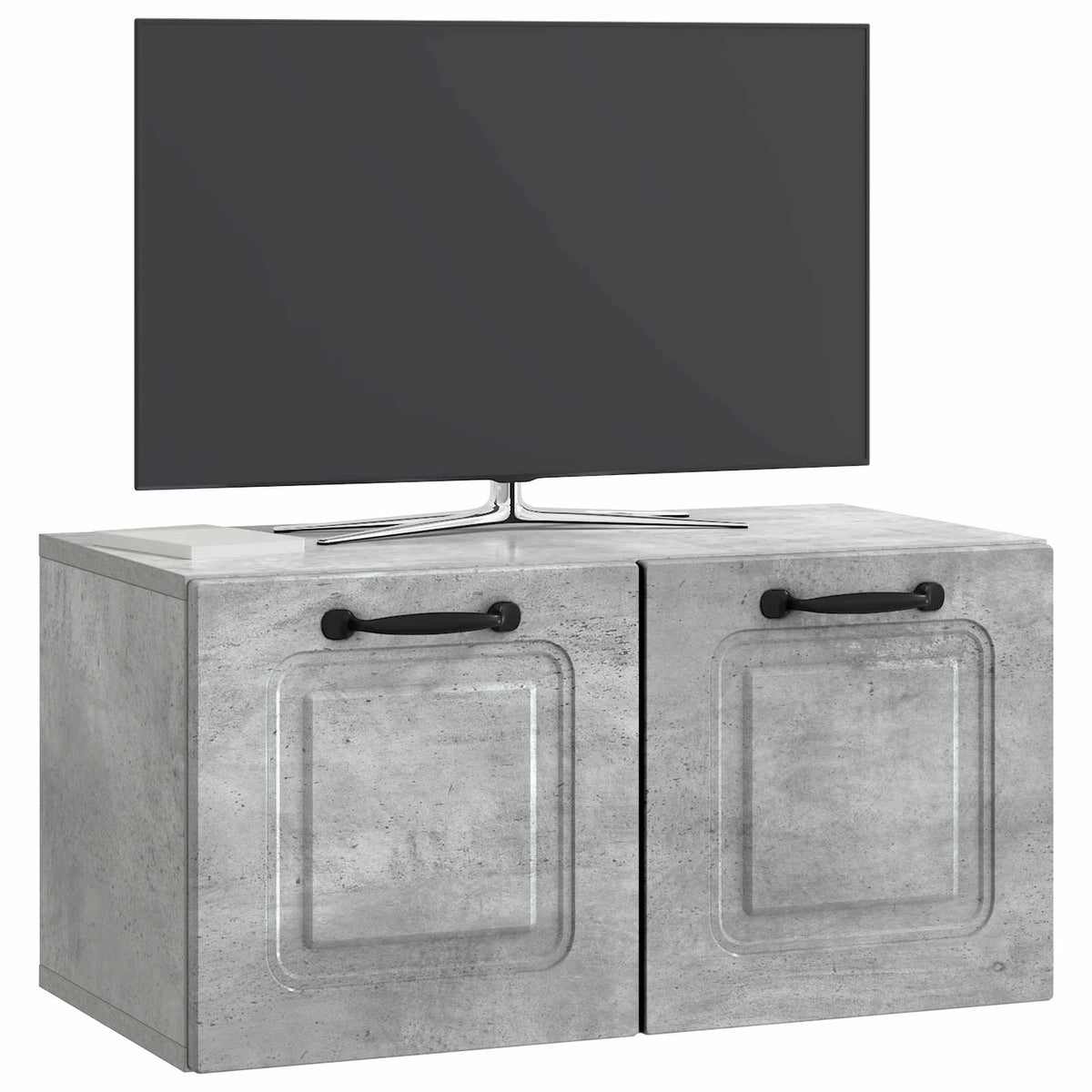 Wandmontierter TV-Schrank Betongrau 59,5 x 31 x 30 cm