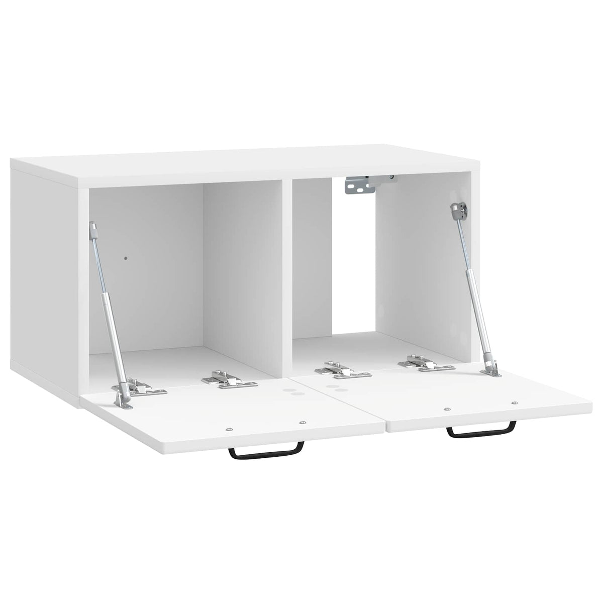 Wandmontierter TV-Schrank Hochglanz Weiß 59,5 x 31 x 30 cm