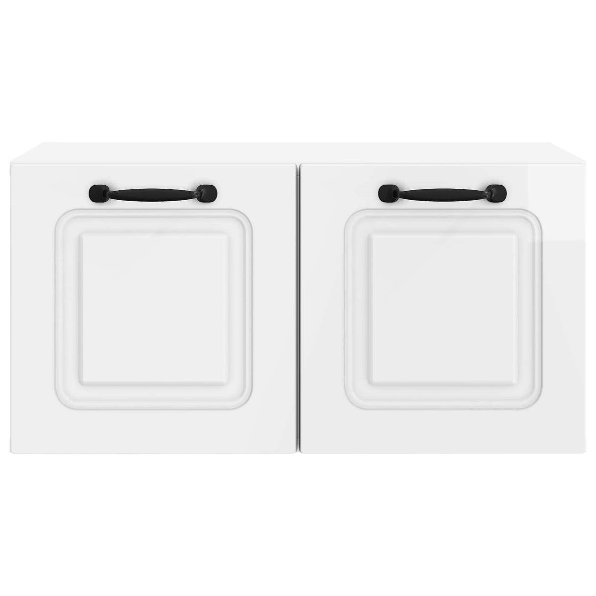 Wandmontierter TV-Schrank Hochglanz Weiß 59,5 x 31 x 30 cm