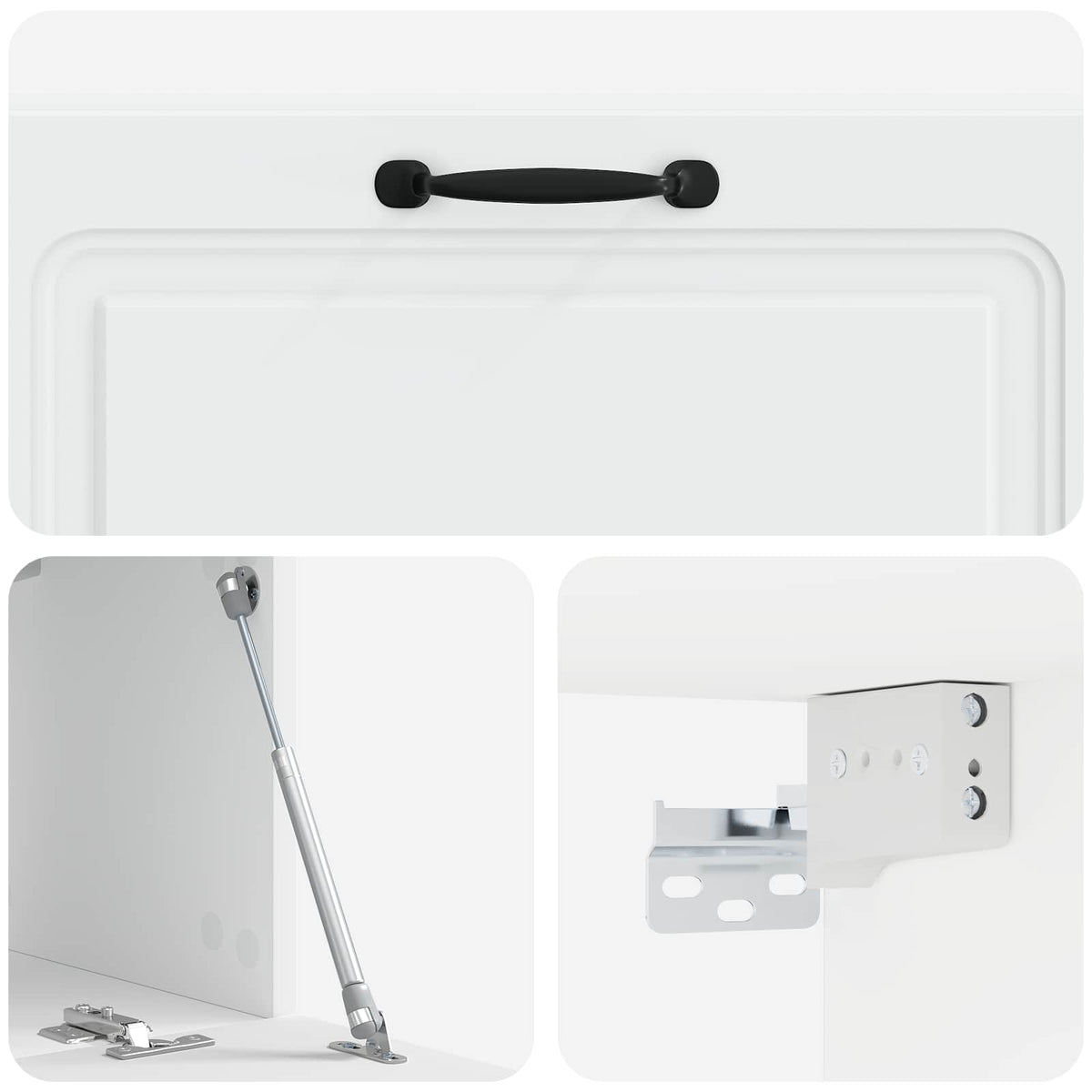 Wandmontierter TV-Schrank Weiß 78,5 x 31 x 30 cm Holzwerkstoff