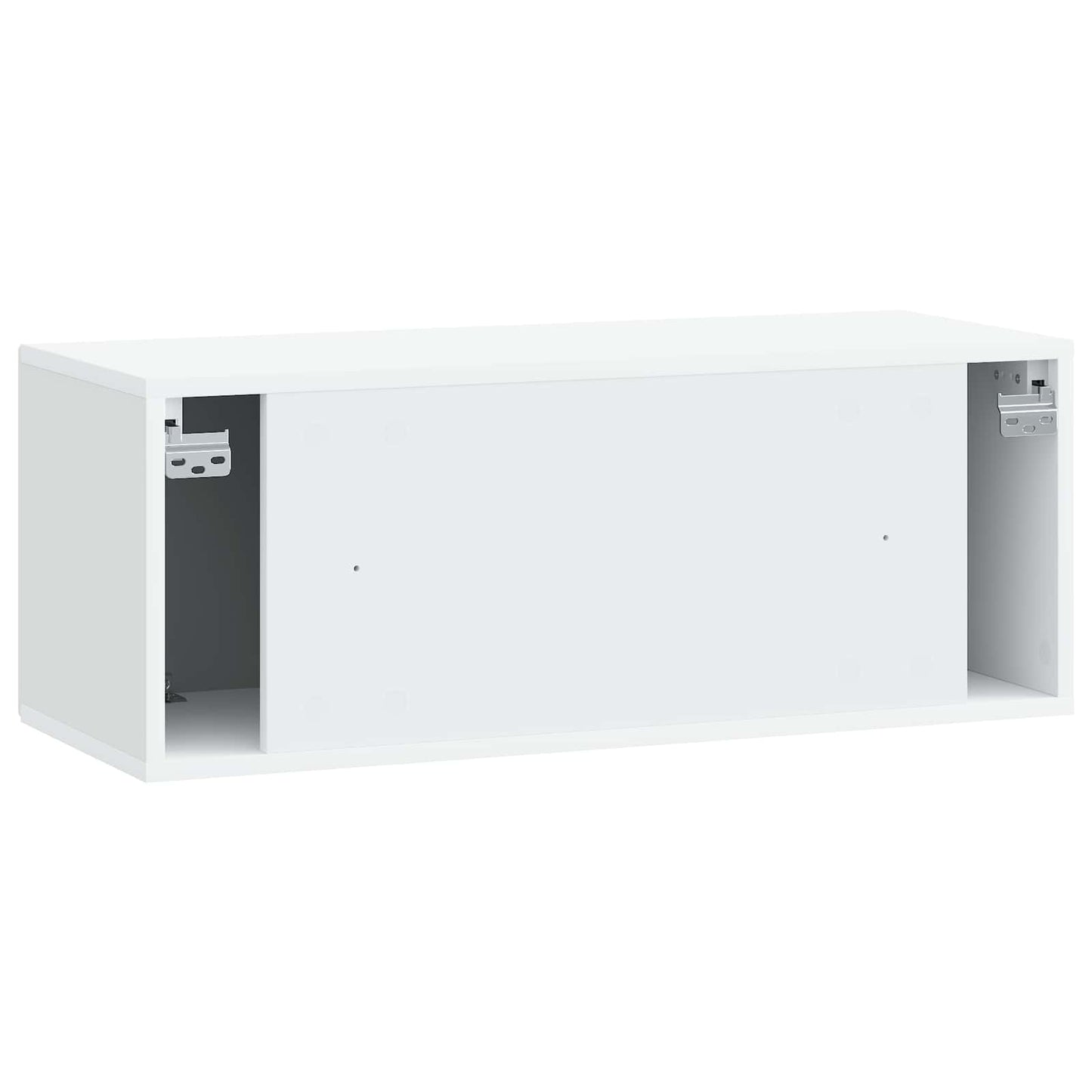 Wandmontierter TV-Schrank Weiß 78,5 x 31 x 30 cm Holzwerkstoff