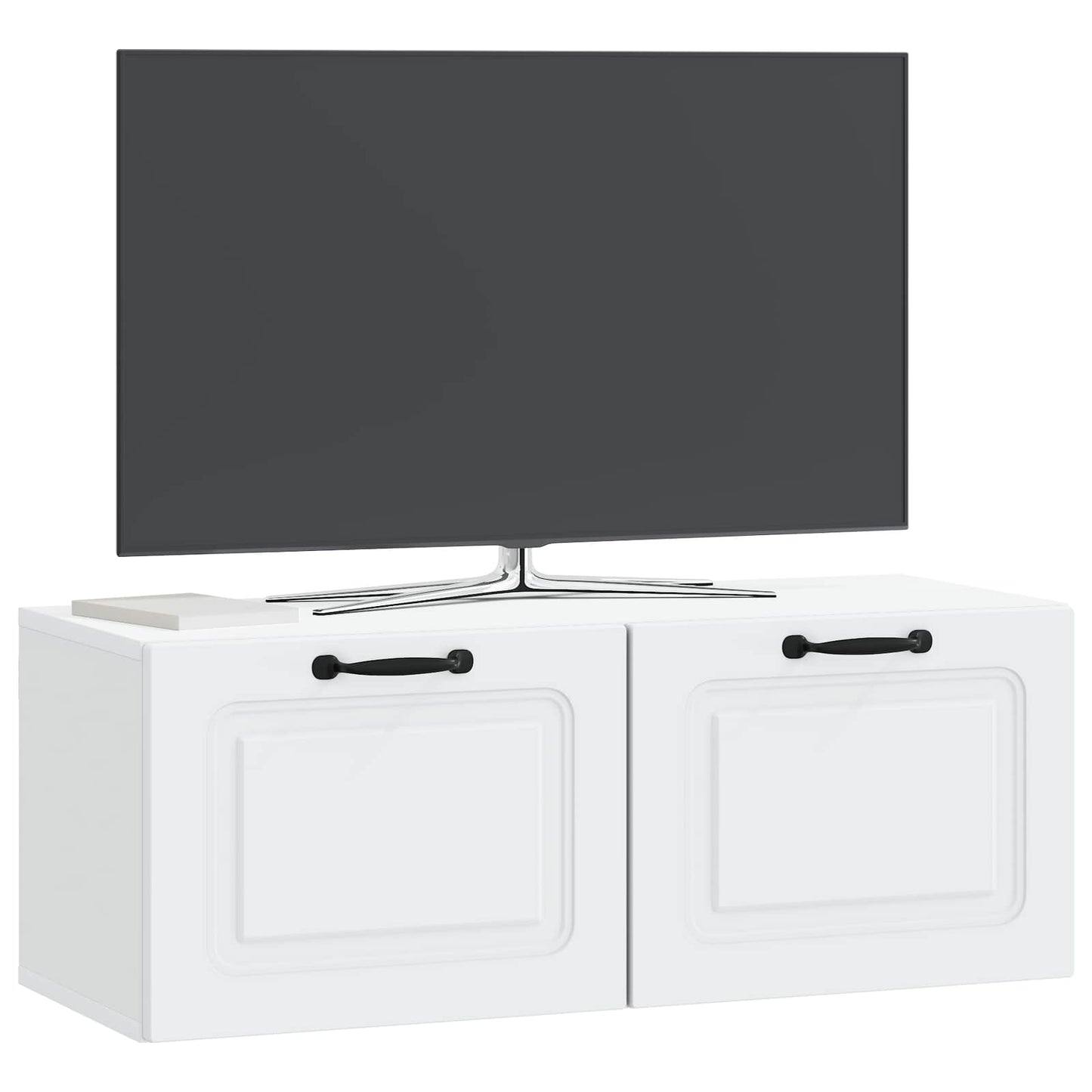 Wandmontierter TV-Schrank Weiß 78,5 x 31 x 30 cm Holzwerkstoff