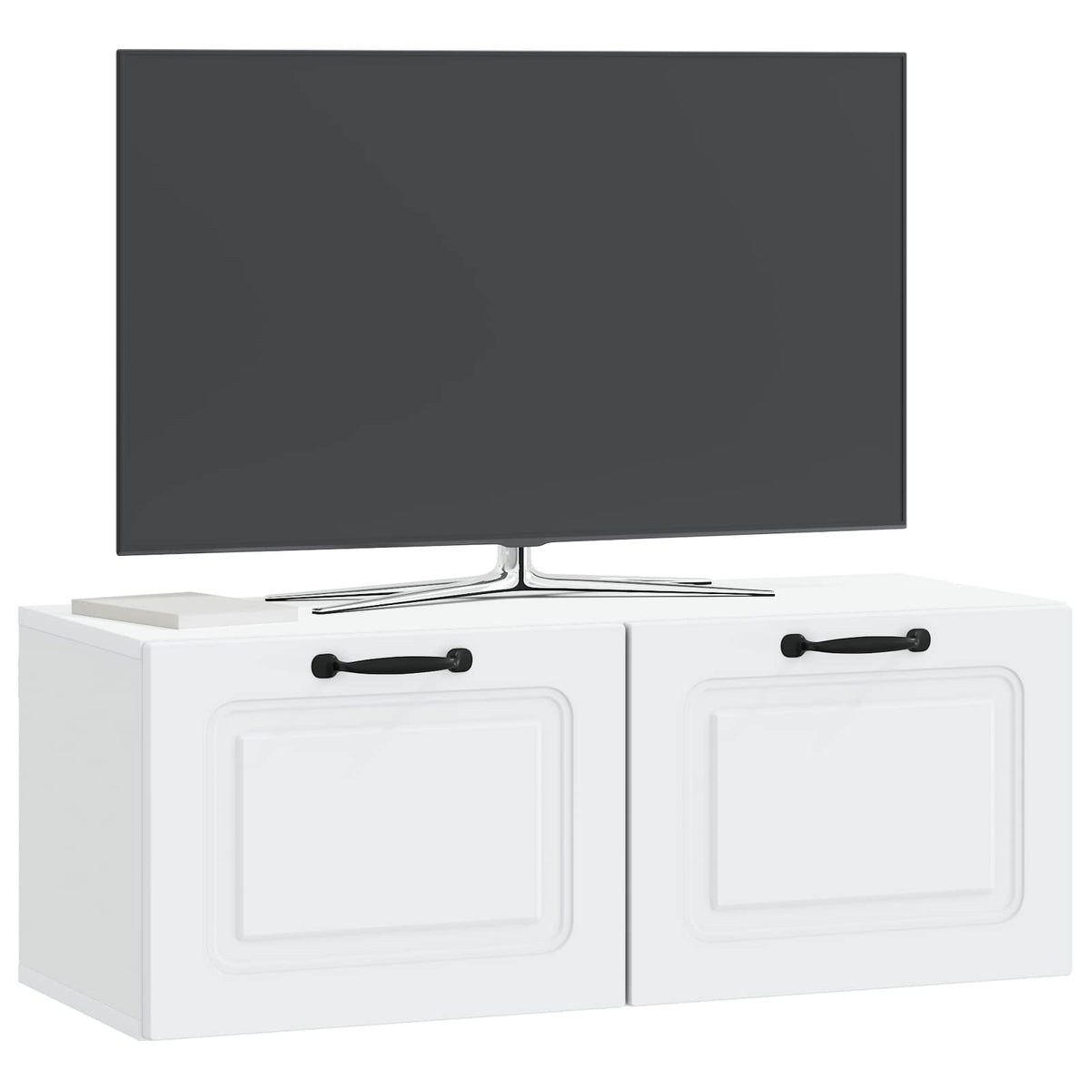 Wandmontierter TV-Schrank Weiß 78,5 x 31 x 30 cm Holzwerkstoff
