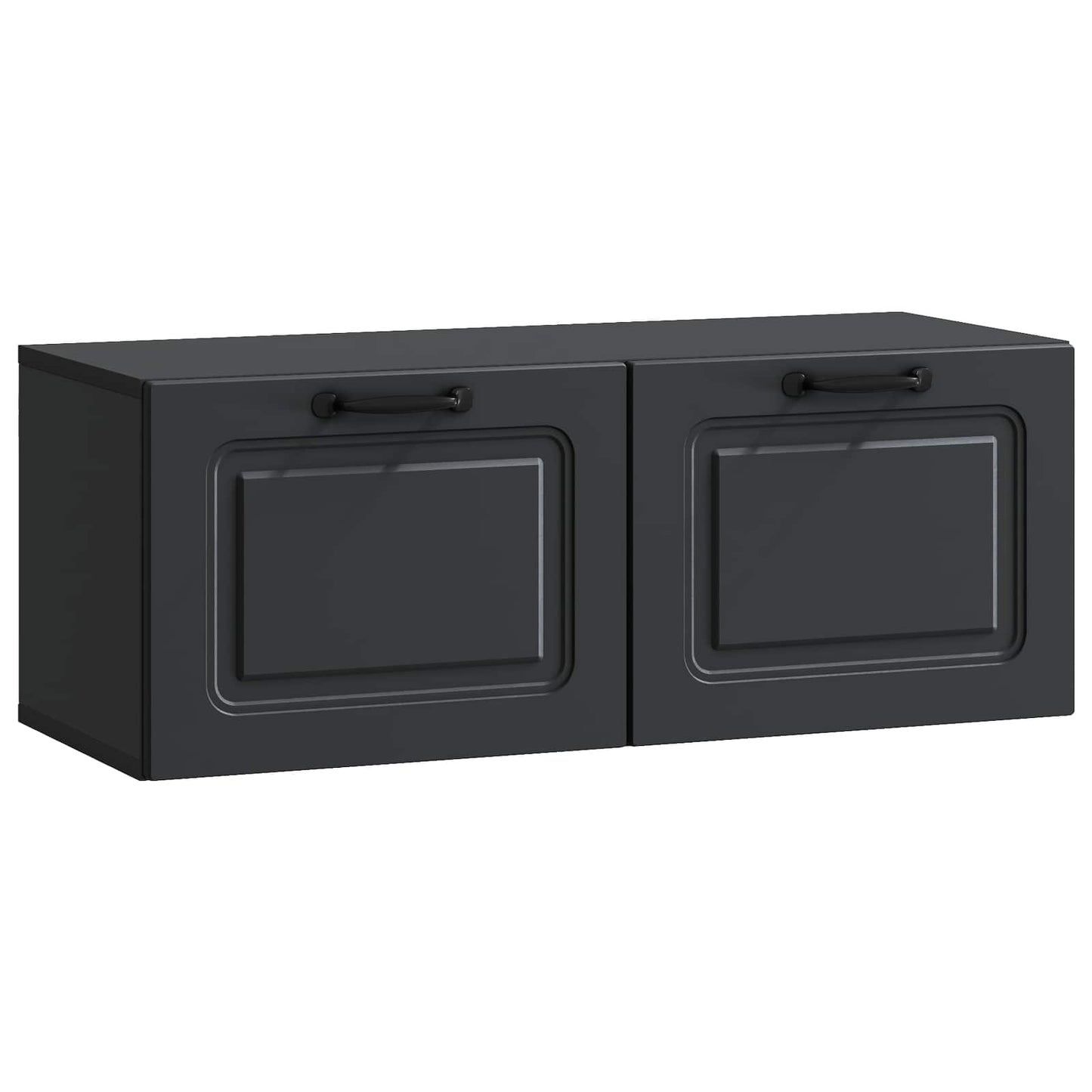 Wandmontierter TV-Schrank Schwarz 78,5 x 31 x 30 cm