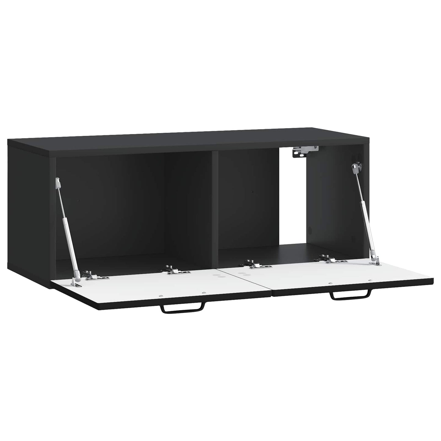 Wandmontierter TV-Schrank Schwarz 78,5 x 31 x 30 cm