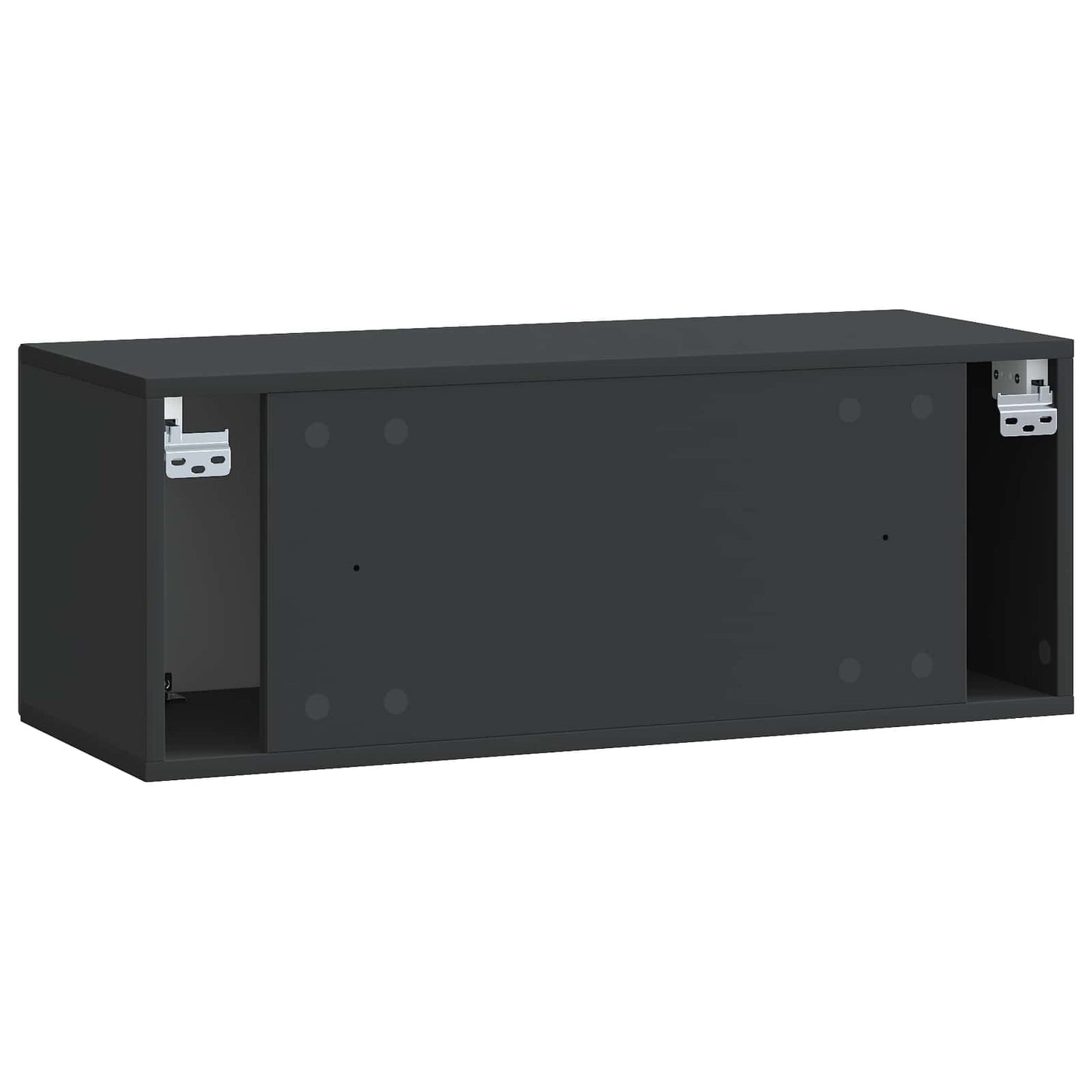 Wandmontierter TV-Schrank Schwarz 78,5 x 31 x 30 cm