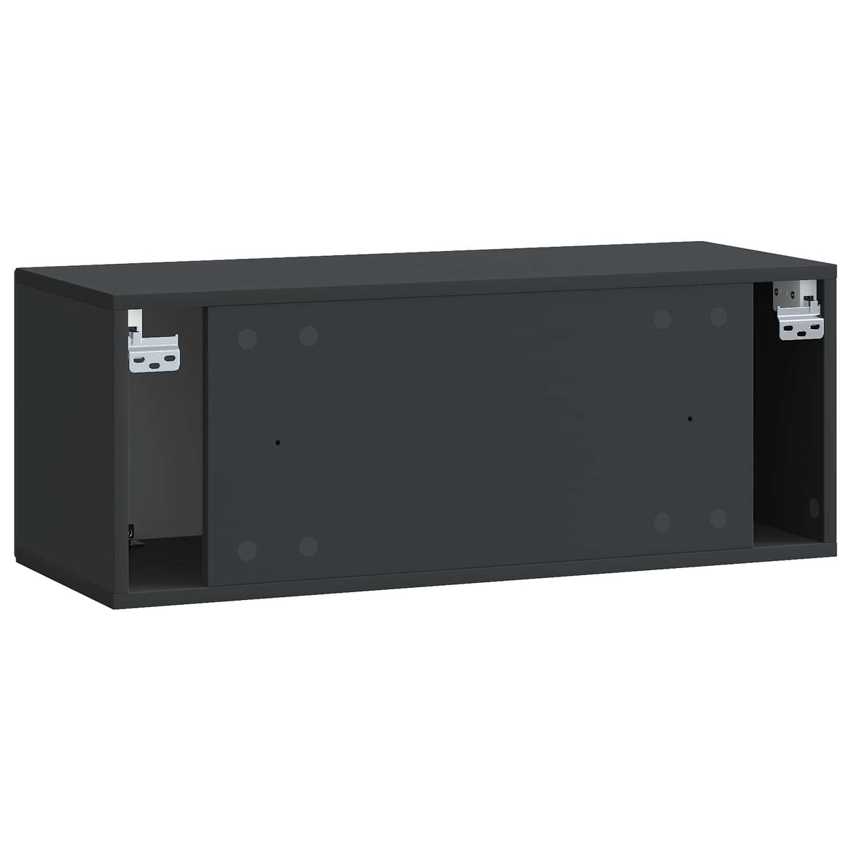 Wandmontierter TV-Schrank Schwarz 78,5 x 31 x 30 cm