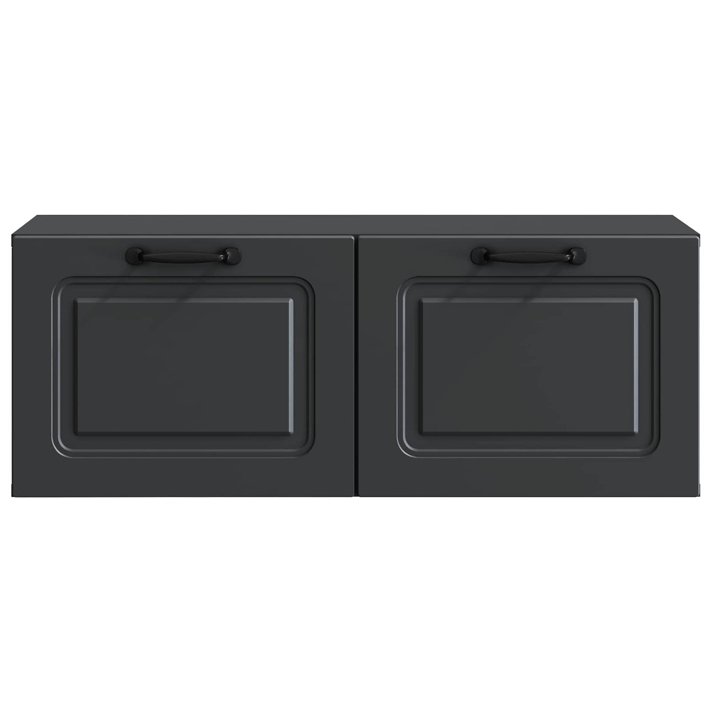 Wandmontierter TV-Schrank Schwarz 78,5 x 31 x 30 cm