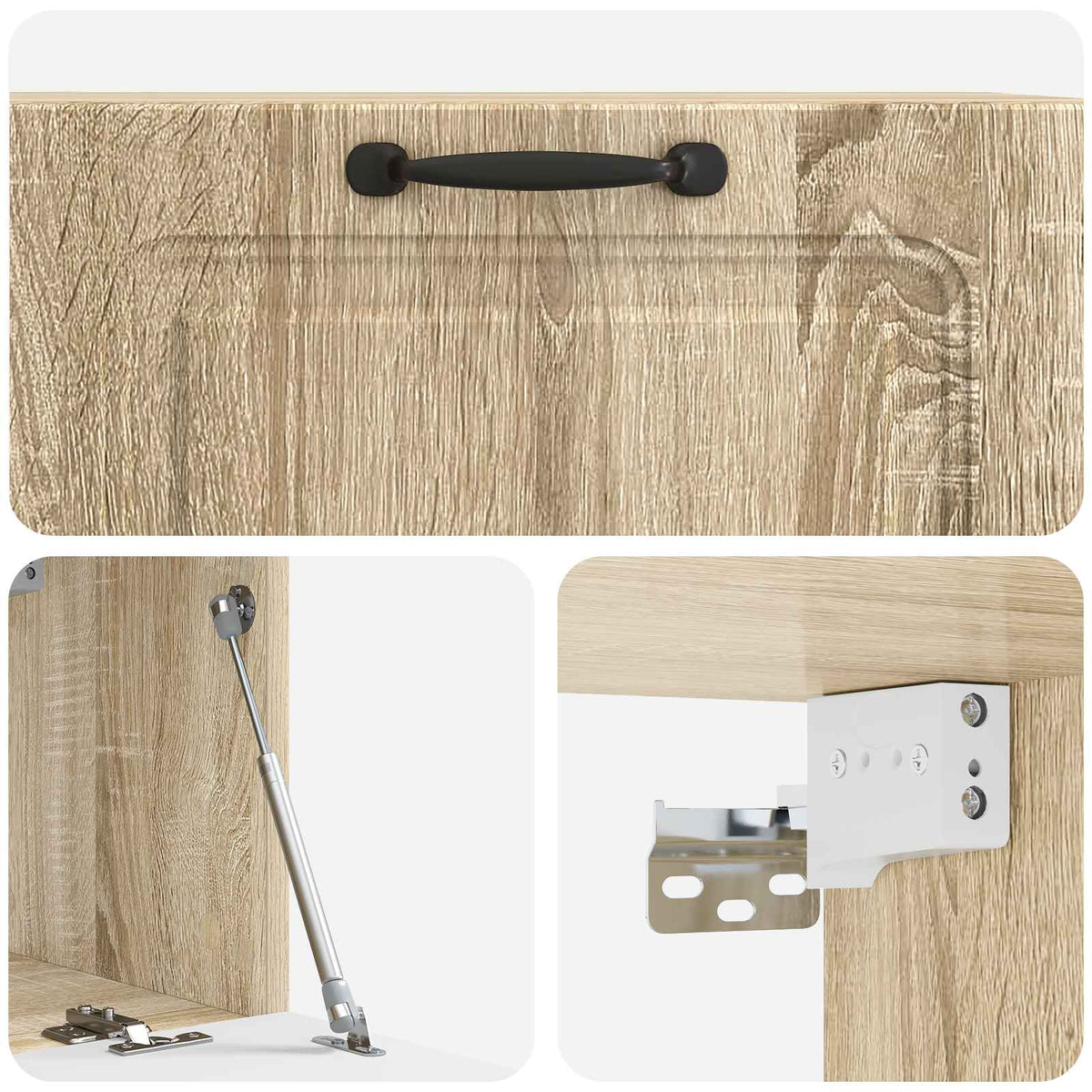 Wandmontierter TV-Schrank Sonoma-Eiche 78,5 x 31 x 30 cm