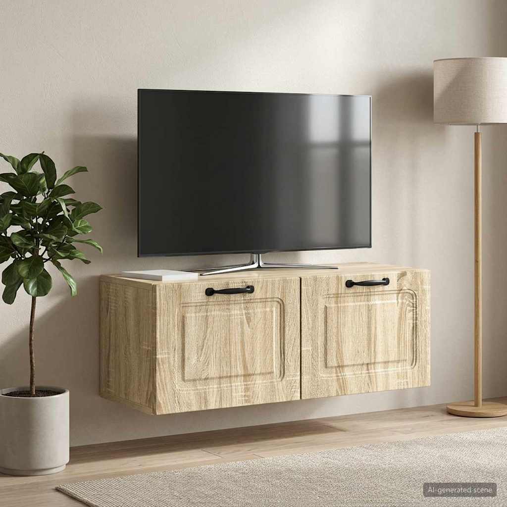 Wandmontierter TV-Schrank Sonoma-Eiche 78,5 x 31 x 30 cm